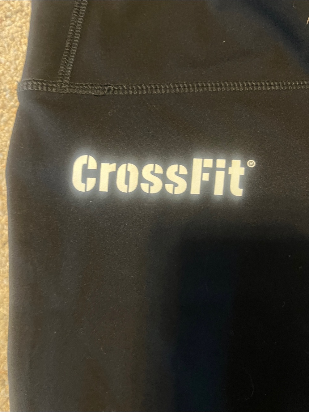 Goruck Crossfit Games Women’s Black Performance Leggings With White Logo View 3